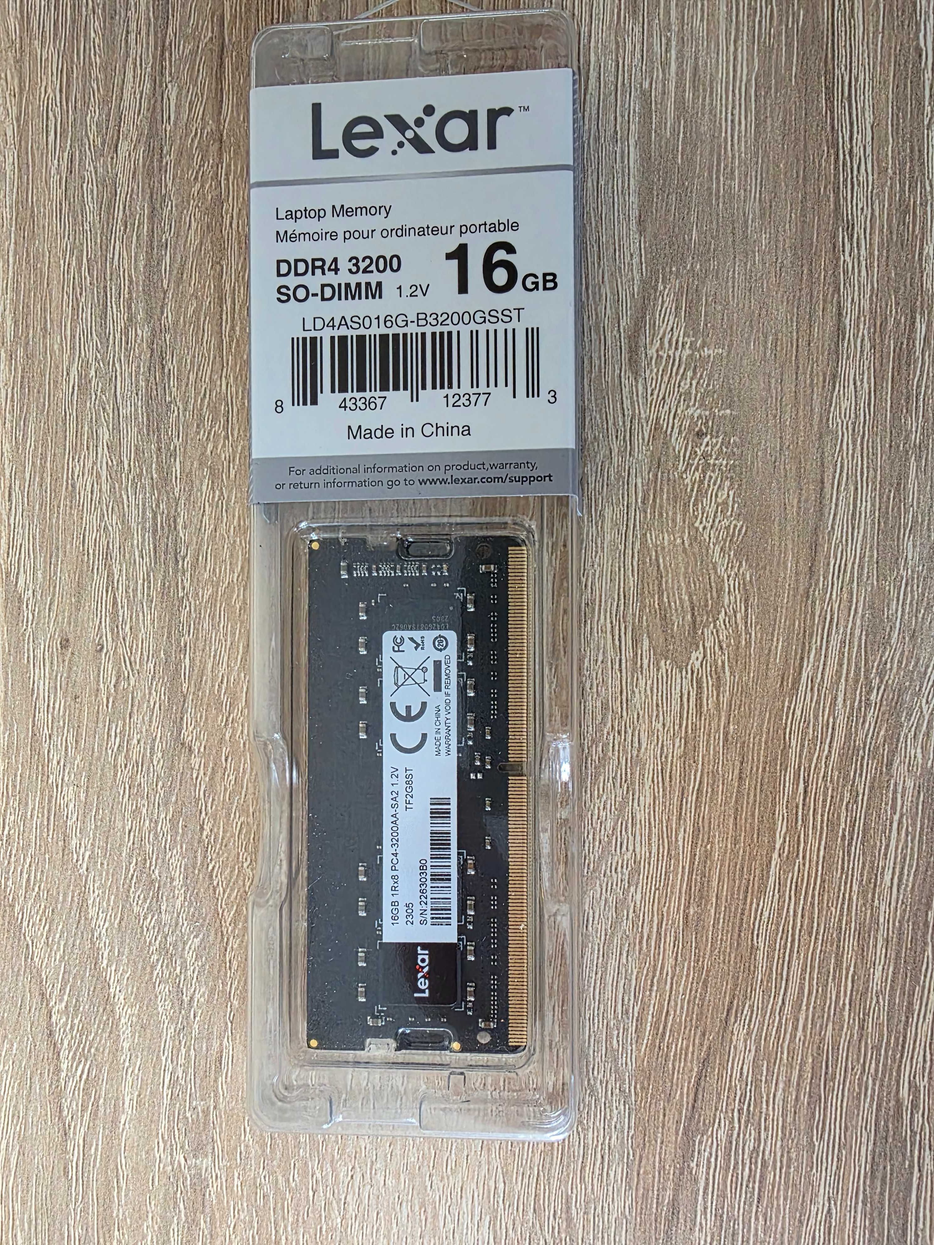 Pamięć RAM Lexar DDR4 16GB 3200MHz nowa