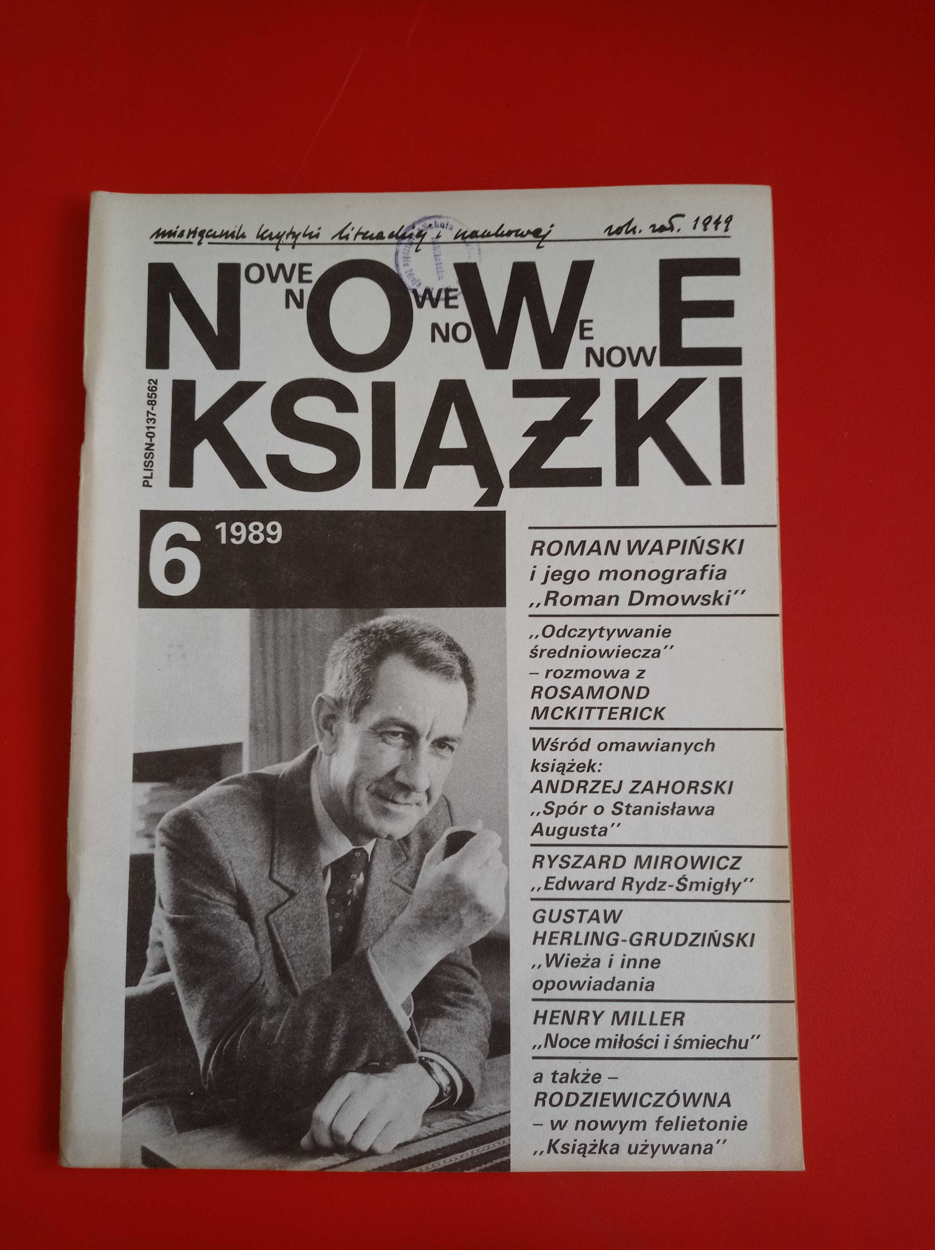 Nowe książki, nr 6 czerwiec 1989, Roman Wapiński