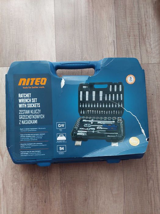 Zestaw kluczy grzechotkowych Niteo 94 elementy