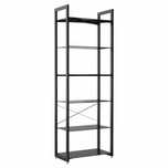 NOWY! Regał DD ZLine DIALOG szklany / metal czarny UNIQUE loft biurowy