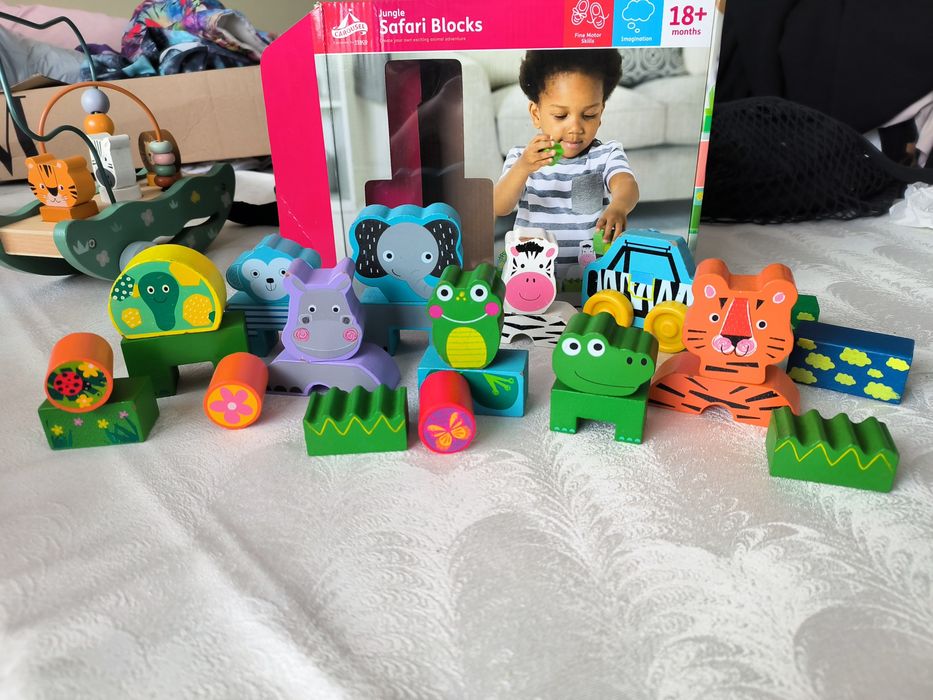 Drewniane klocki Safari blocks