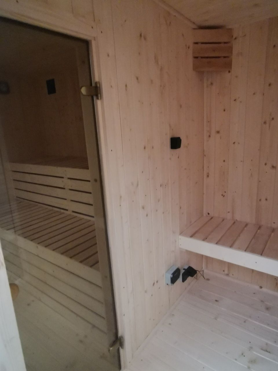 Sauna ogrodowa  premium 6,5m x 2m  Piec taras  miejsce na Jacuzzi