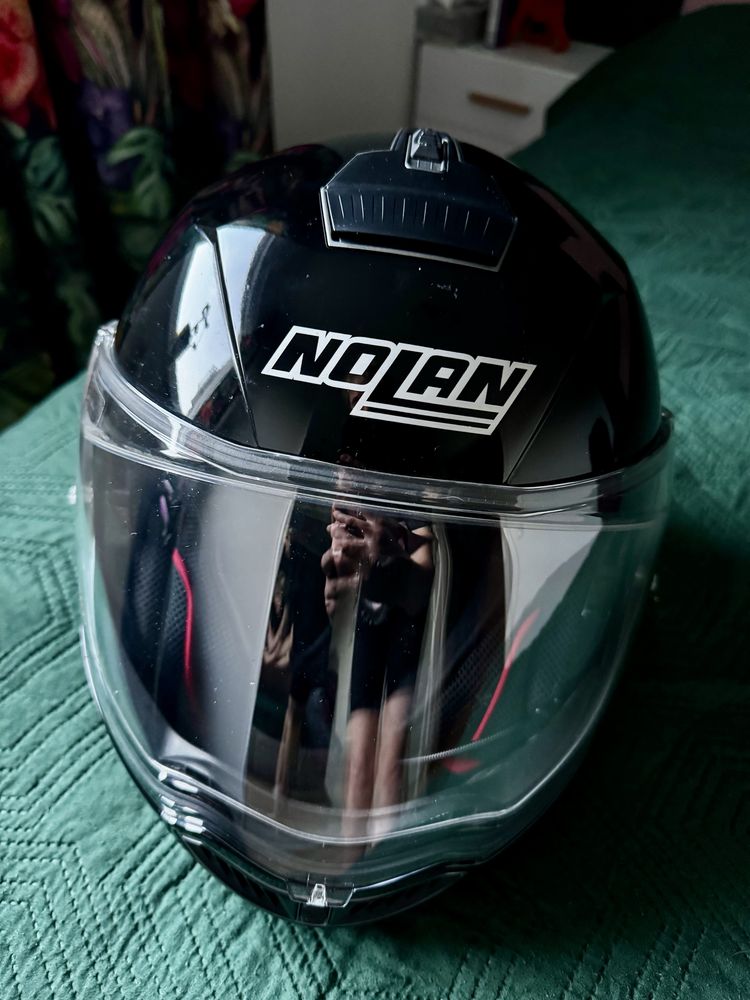 Kask motocyklowy szczekowy Nolan Calssic N-Com czarny S