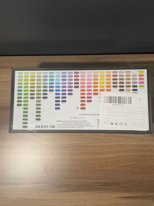 Zestaw 168 markerów akrylowych GuangNa – Brush Marker