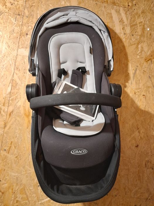 Wózek Graco 3w1 plus baza fotelika na kanapę samochodu