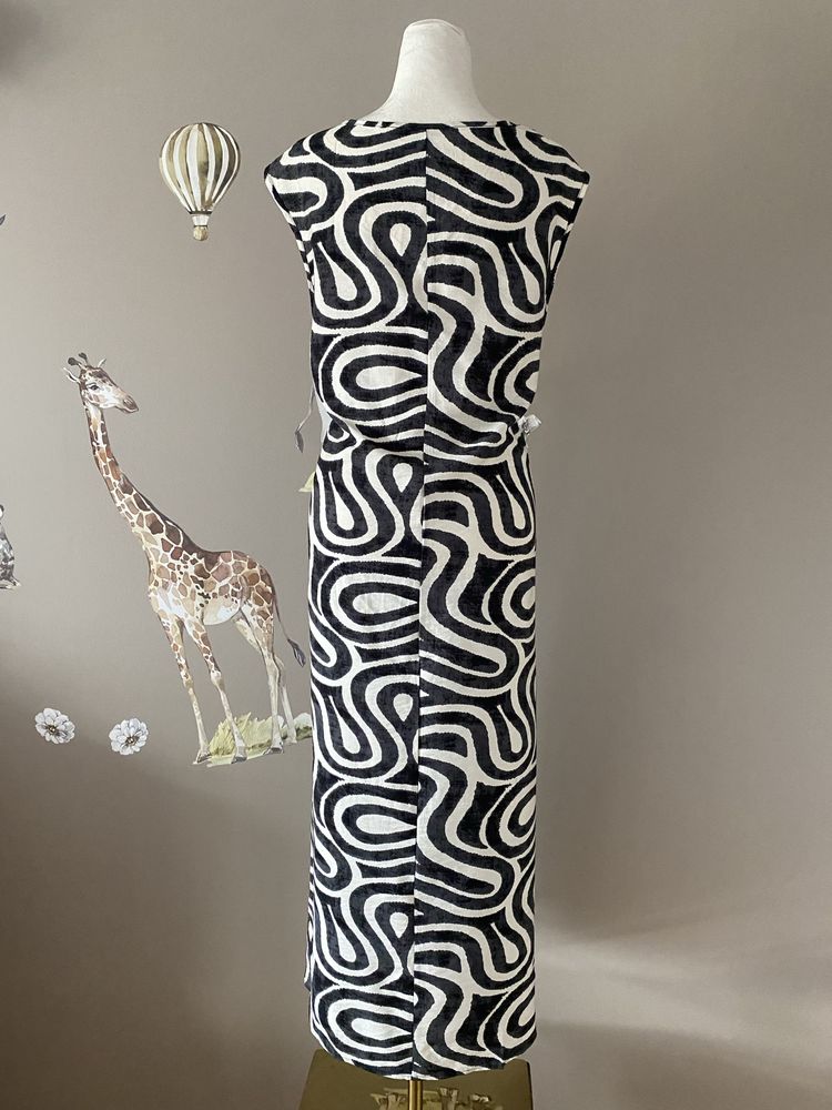 Nowa sukienka lniana długa maxi sukienka z lnu 44/46 plus size