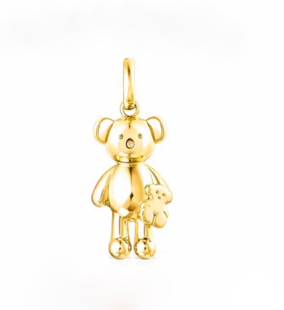 Mały wisiorek Tous z kolekcji Teddy Bear złoty