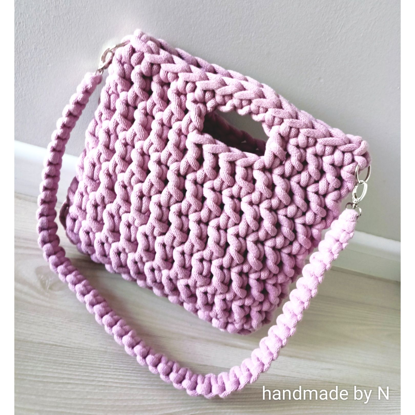 Torebka ze sznurka handmade