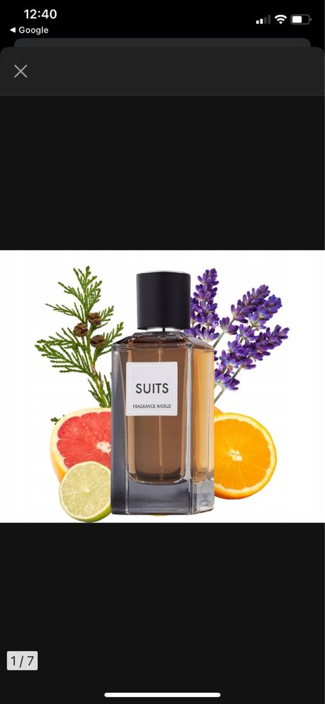 Perfumy arabskie unisex eleganckie Fragrance World Suits EDP 100 ml