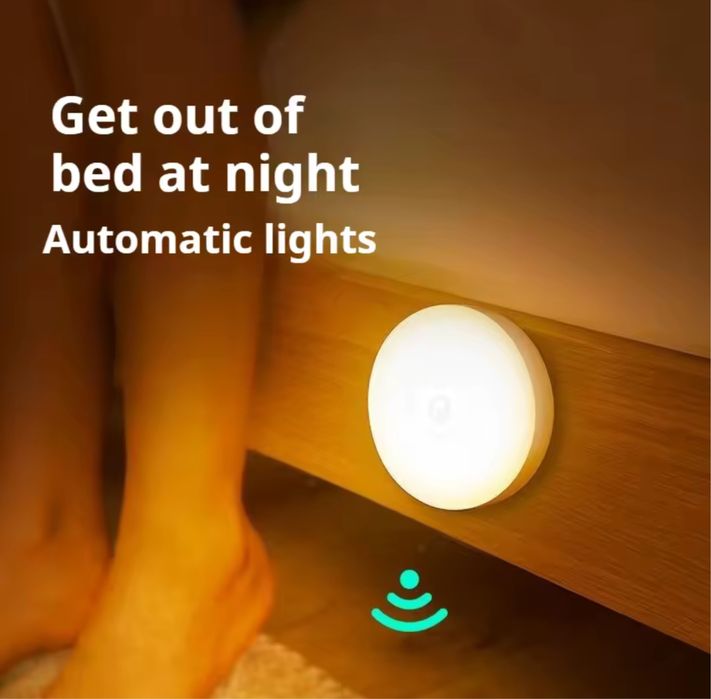 Luz noturna. Interior com sensor