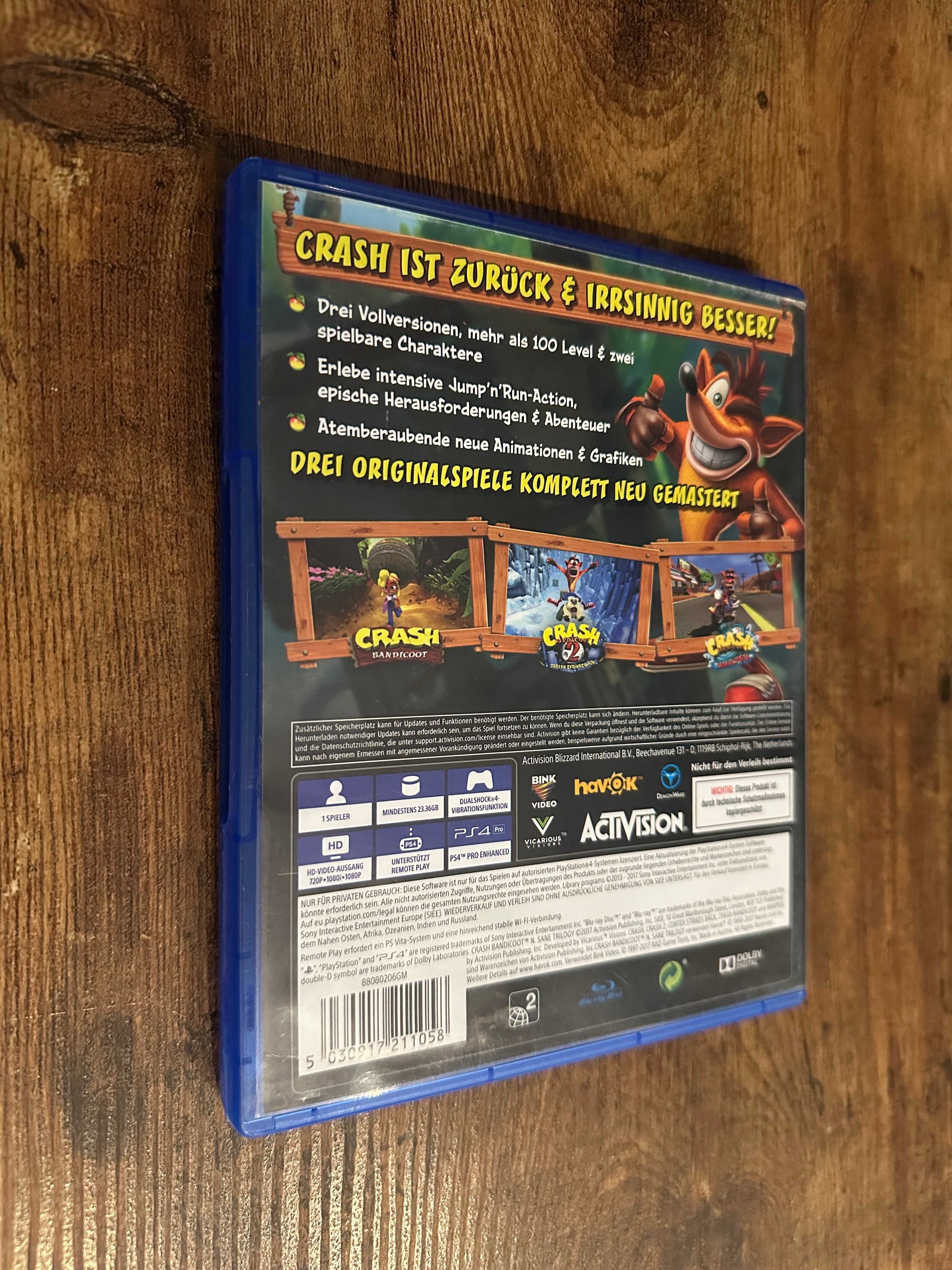 Gra PS4 Crash Bandicoot Nsane Trilogy | U mnie Rayman, Playstation