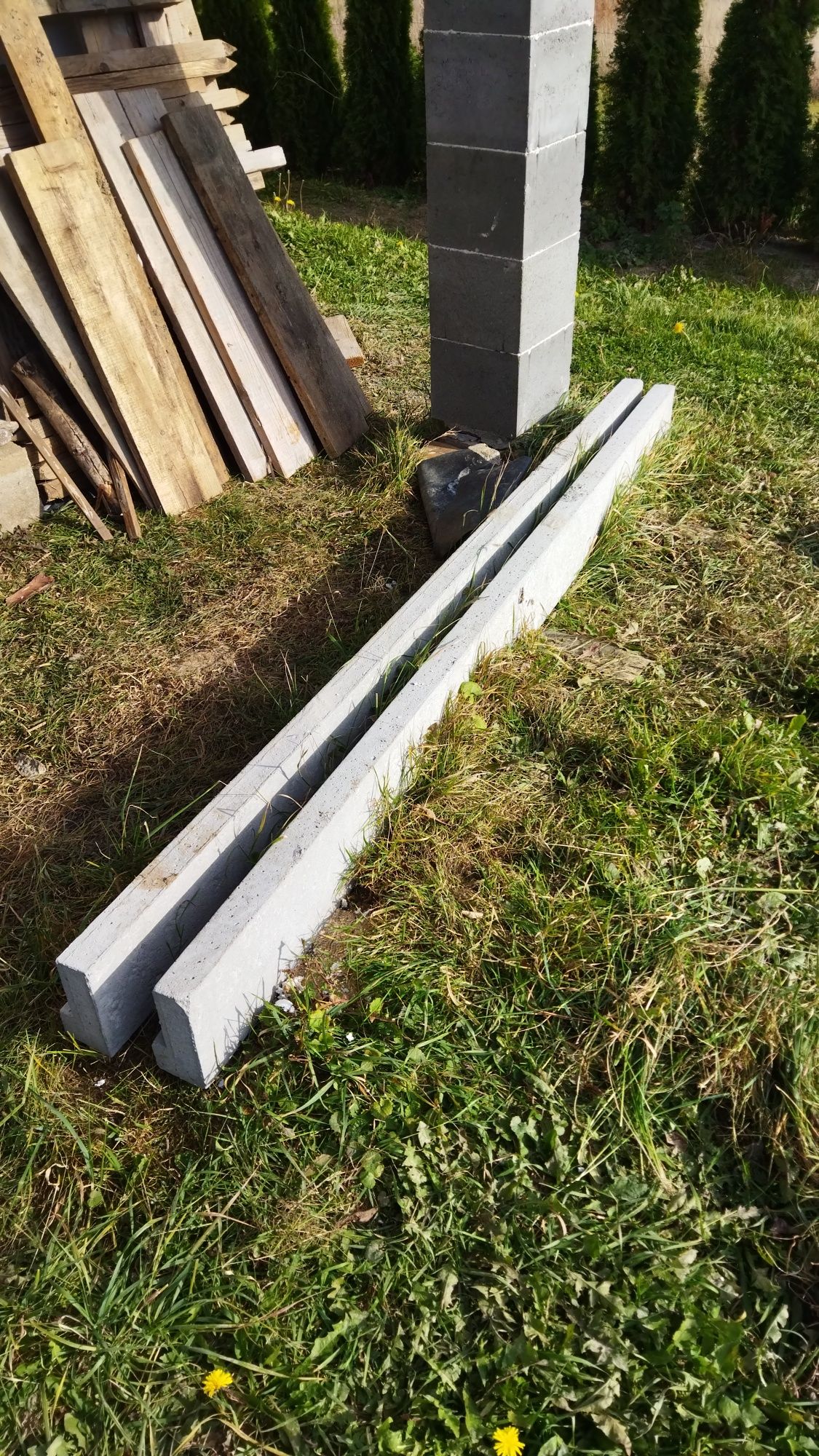 Nadproże betonowe L 19 239 cm 2szt belka betonowa