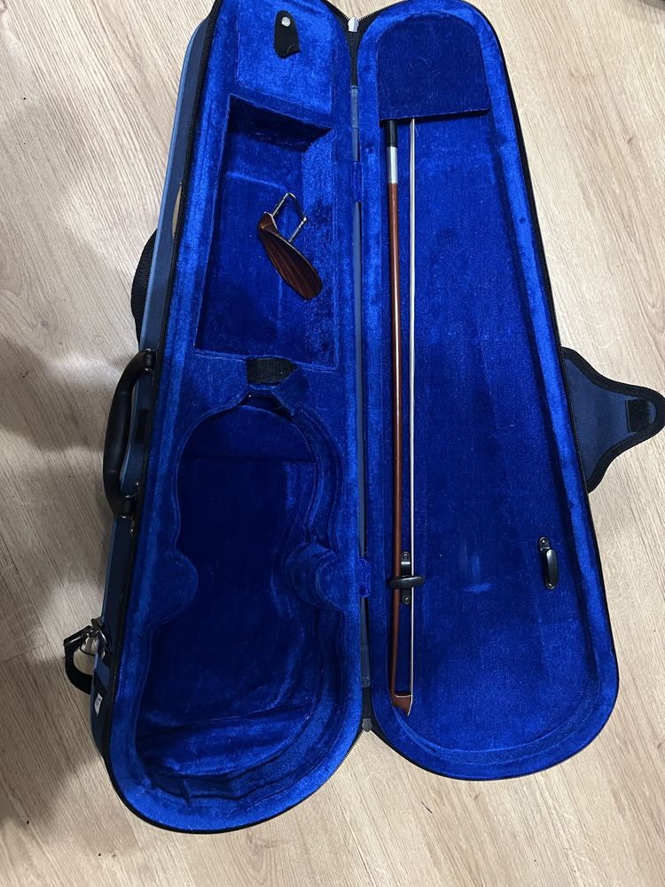 Caixa violino stentor 1/2 com arco e apoio