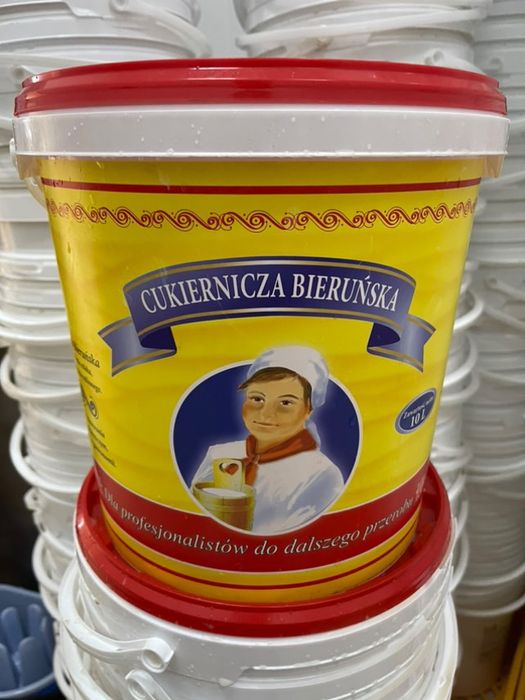 Wiadra plastikowe 10 L z pokrywką, czyste i mocne. Po 5zł/szt