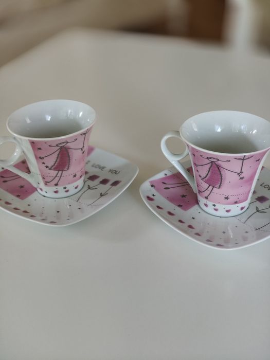 Filiżanki ceramiczne Veroni 2 szt. Nowe