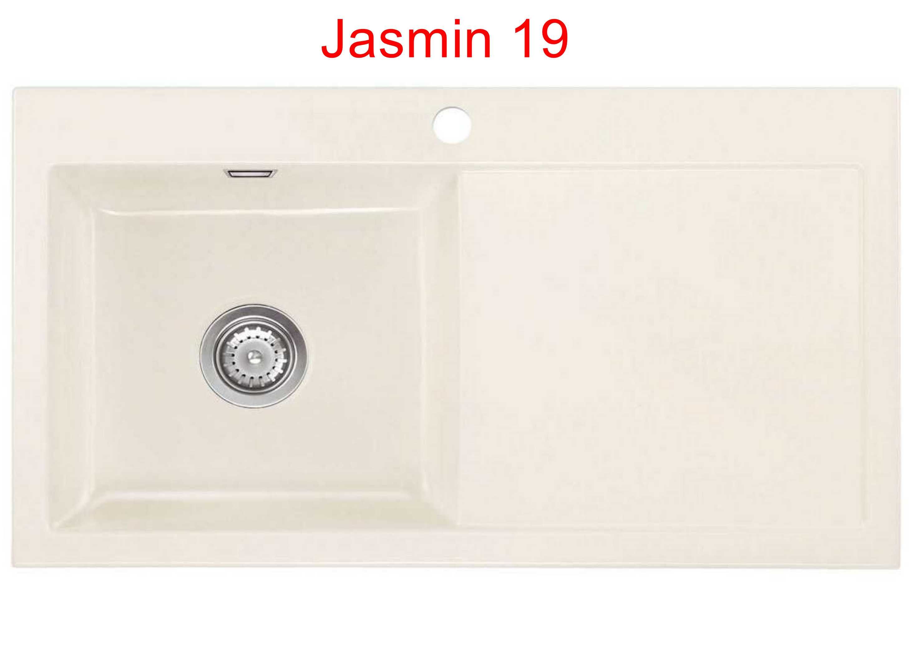 Mera 90 Systemceram zlew ceramiczny 510x900 lewy, Jasmin 19