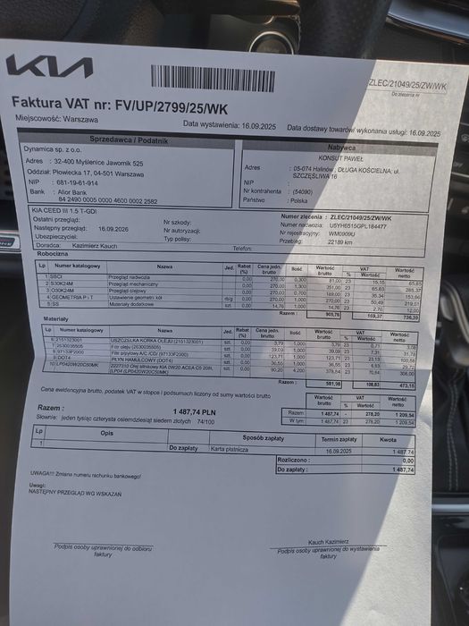 Kia cee'd GT Lain Heczbek Biała perła