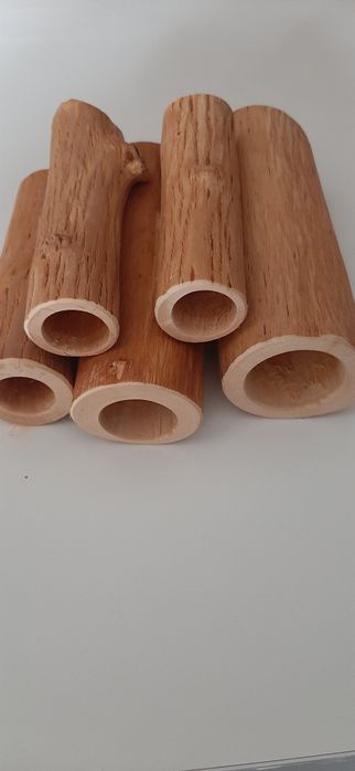 Grota do akwarium drewniana średnica otworu 32 mm