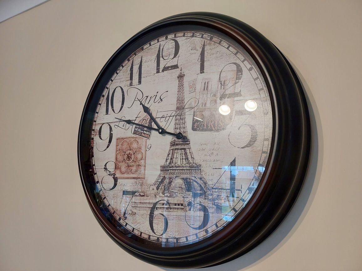 Zegar ścienny duży 64 cm vintage loft retro