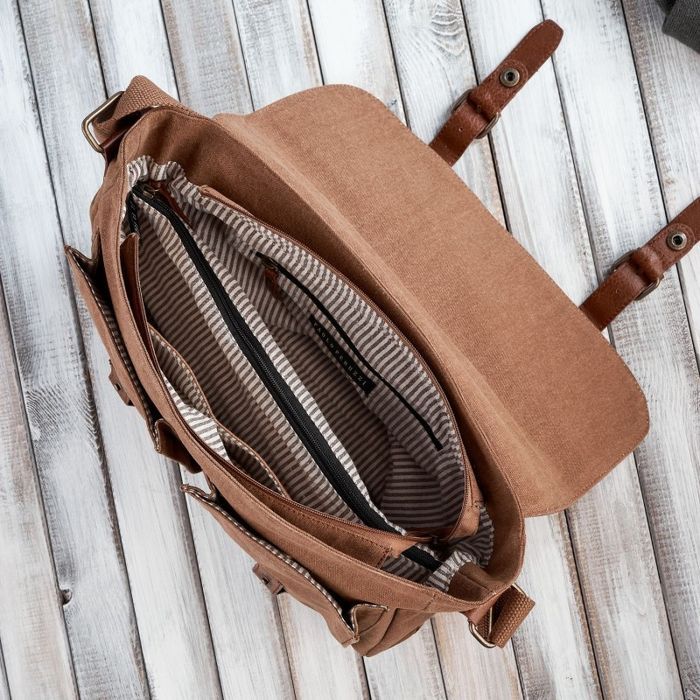 Torba męska ze skóry wegańskiej Paolo Peruzzi E-07-BR