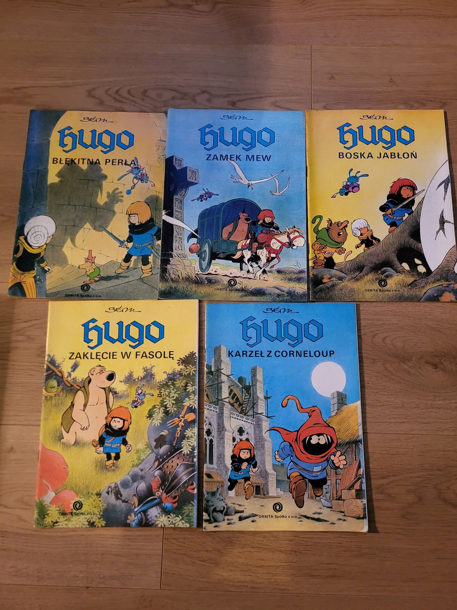 5 komiks ów Hugo Bedu Zamek Mew, Jabłoń, Perła