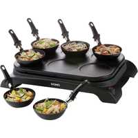 Raclette wok grill DOMO 6 patelni