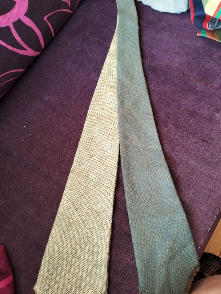 Krawaty- 3 sztuki- wełniany,jedwabny i vintage welniany