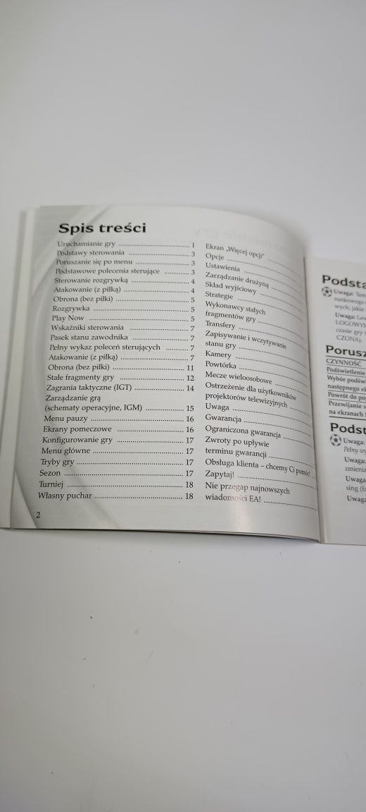 FIFA Football 2004 Polska Dystrybucja manual instrukcja książeczka ps1