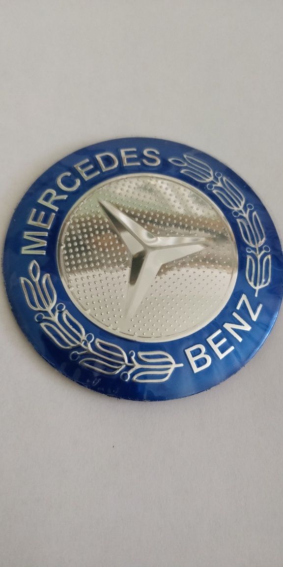 3D Наклейка Mercedes на колпачек диска, колпака, руля, капота 56mm