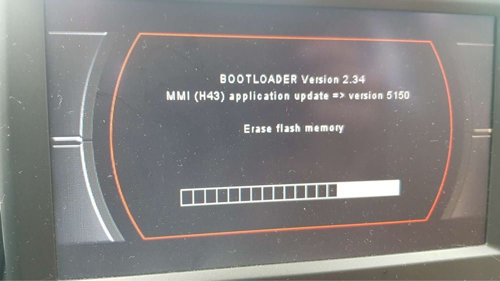 Naprawa BootLoader, oprogramowania w Audi MMI 2G High Polskie Menu