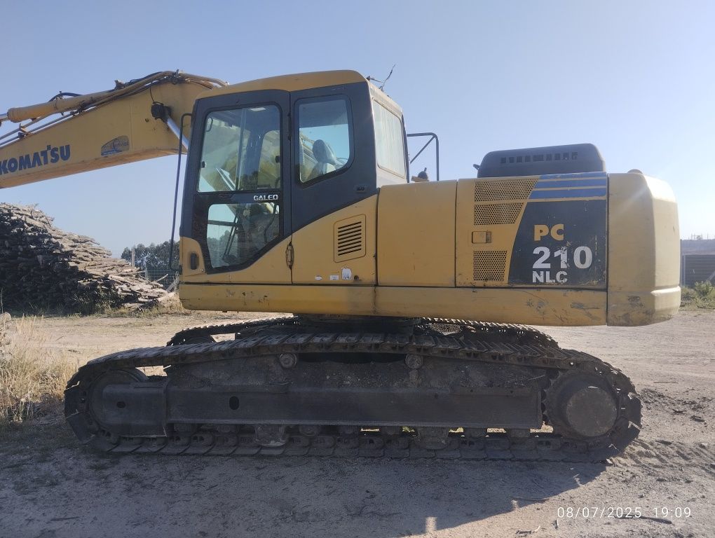 Komatsu PC210-7k NLC 2,5metros largura com tesoura Vicort de engate