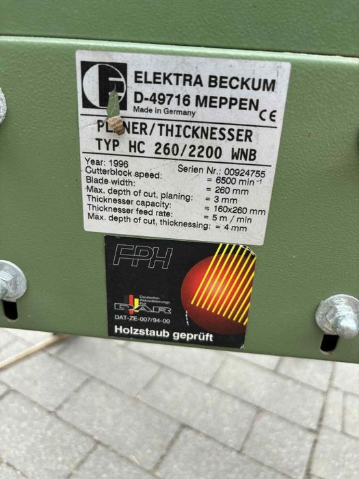 Strugarko-grubościówka Elektra Beckum Wieloczynnościowa,