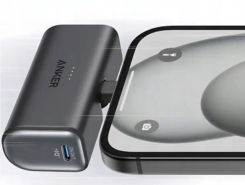 Повербанк Anker Nano з складаним роз'ємом Lightning 5000 mAh Black