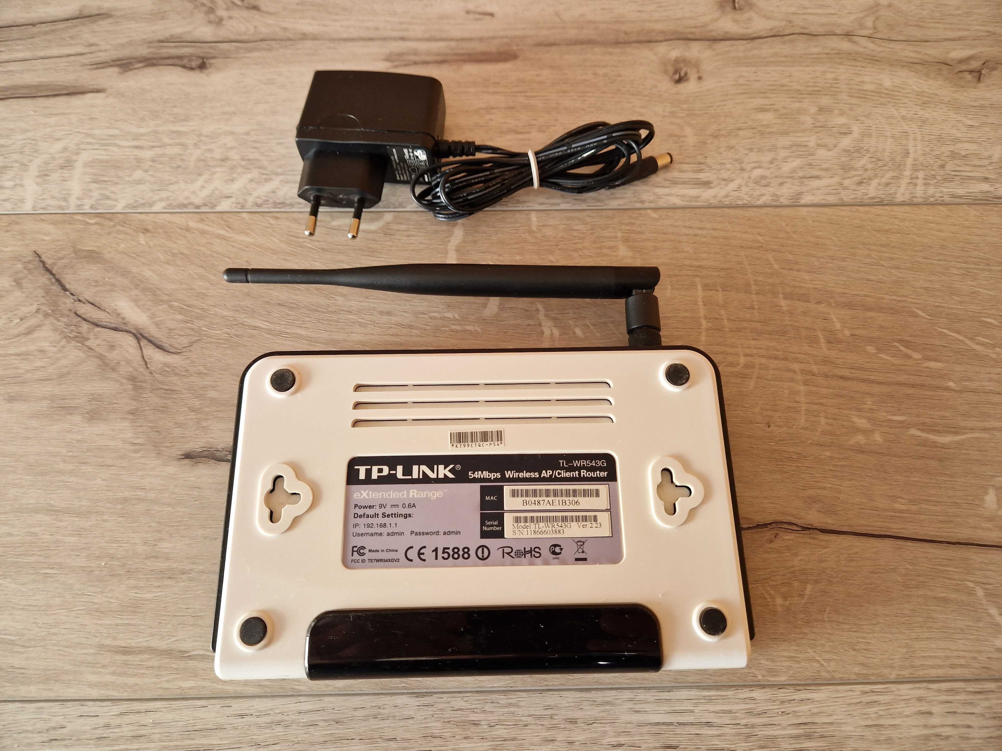 Router TP Link TL-WR543G