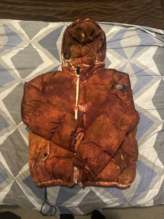 supreme stone island orange camo jacket стонік стон ісланд супрім