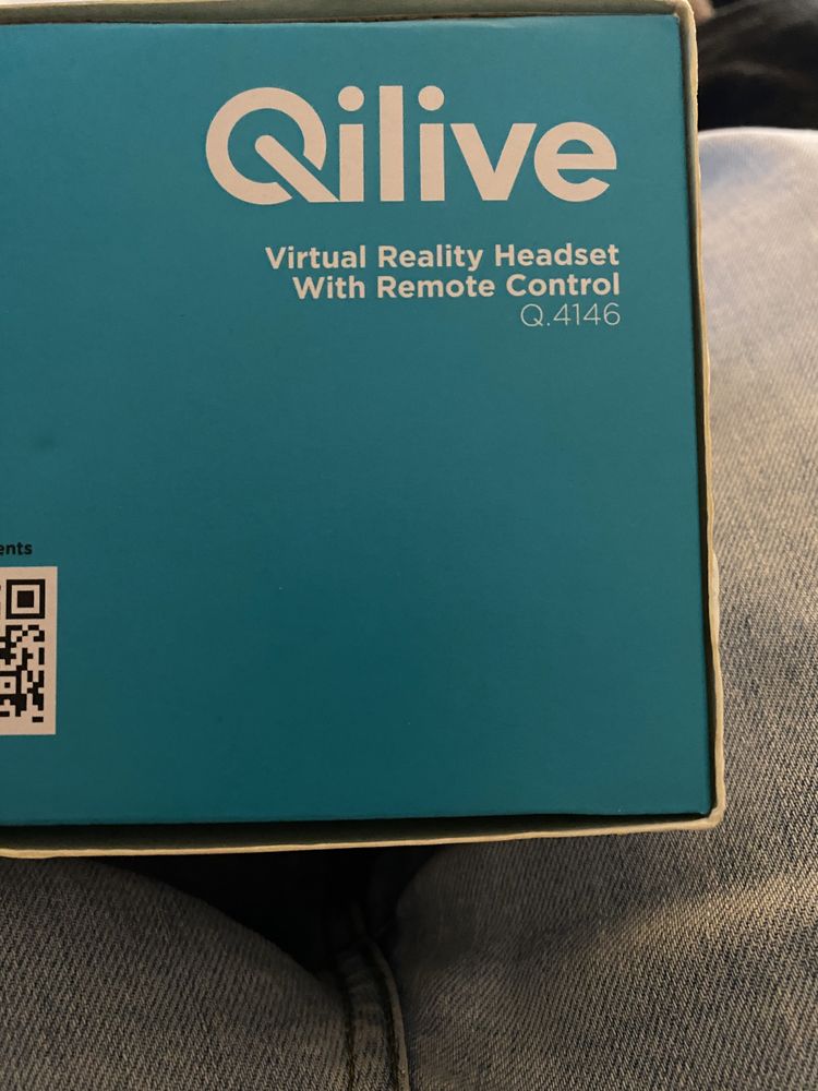 Qilive - Óculos de Realidade Virtual com Controle Remote