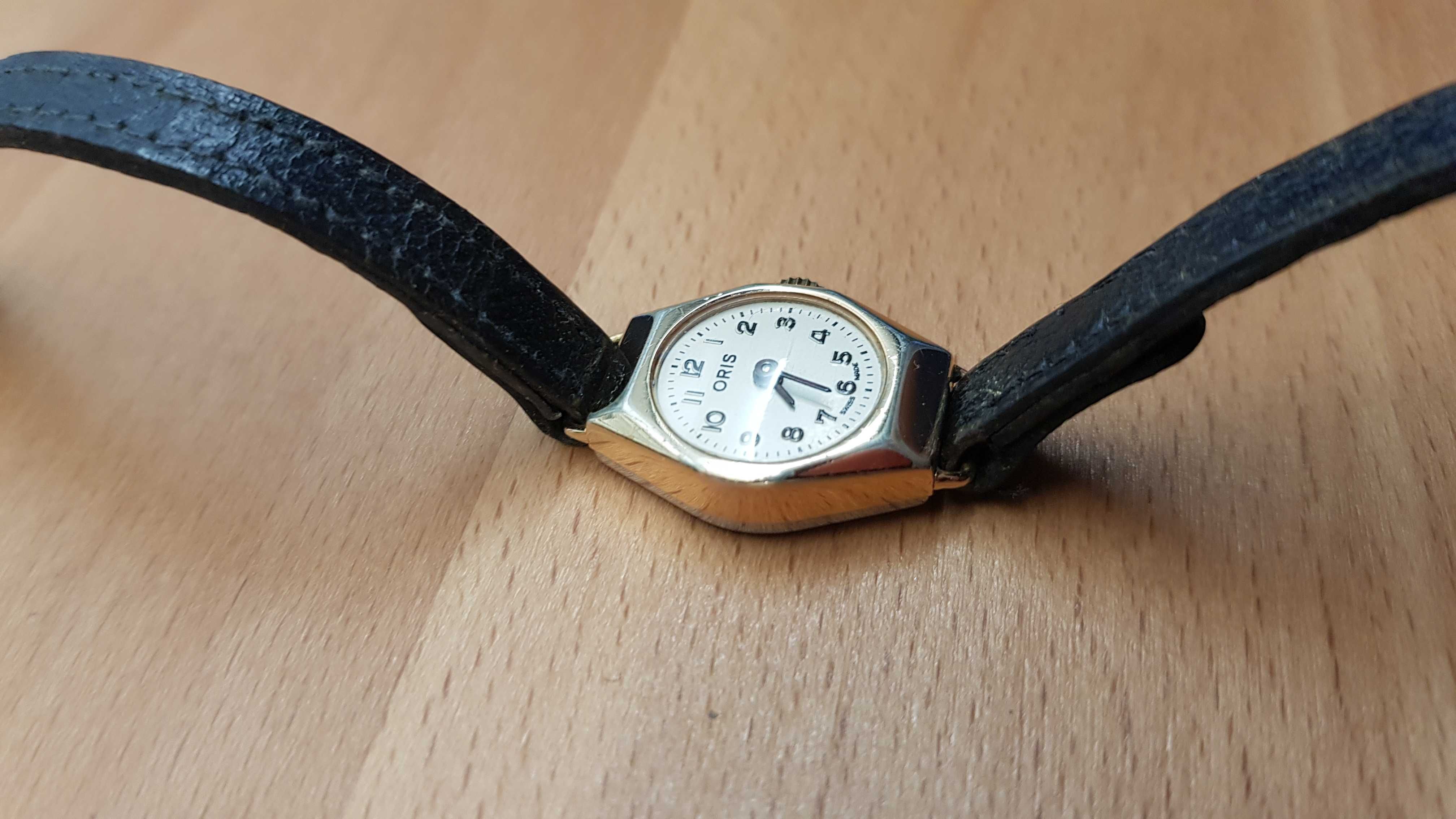 Vintage *Oris* szwajcarski zegarek damski Au