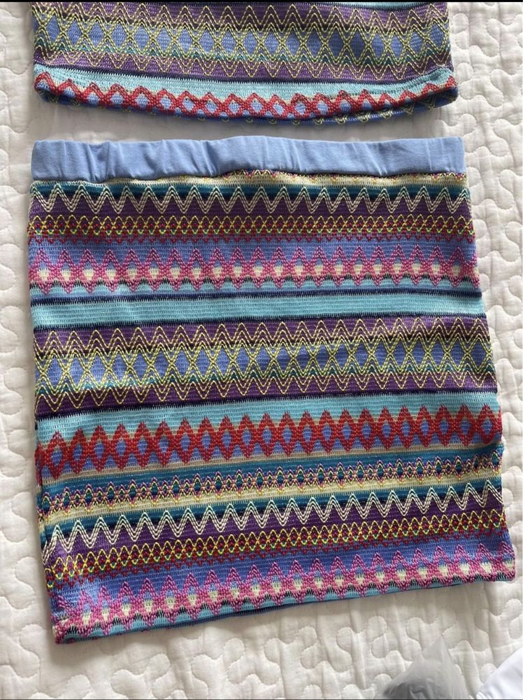 Conjunto Top e Saia