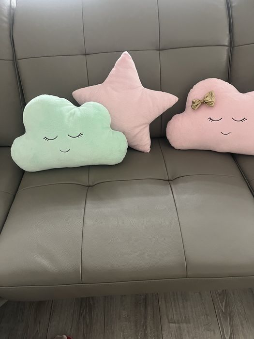 Poduszki  pluszowe 2chmurki 1 gwiazdka dla dzieci