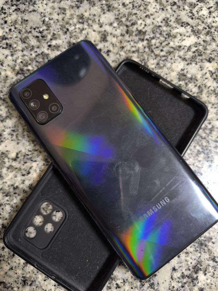 Samsung A71 (tela trincada)