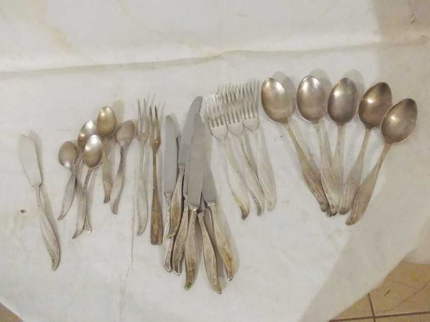 Stare posrebrzane sztućce
