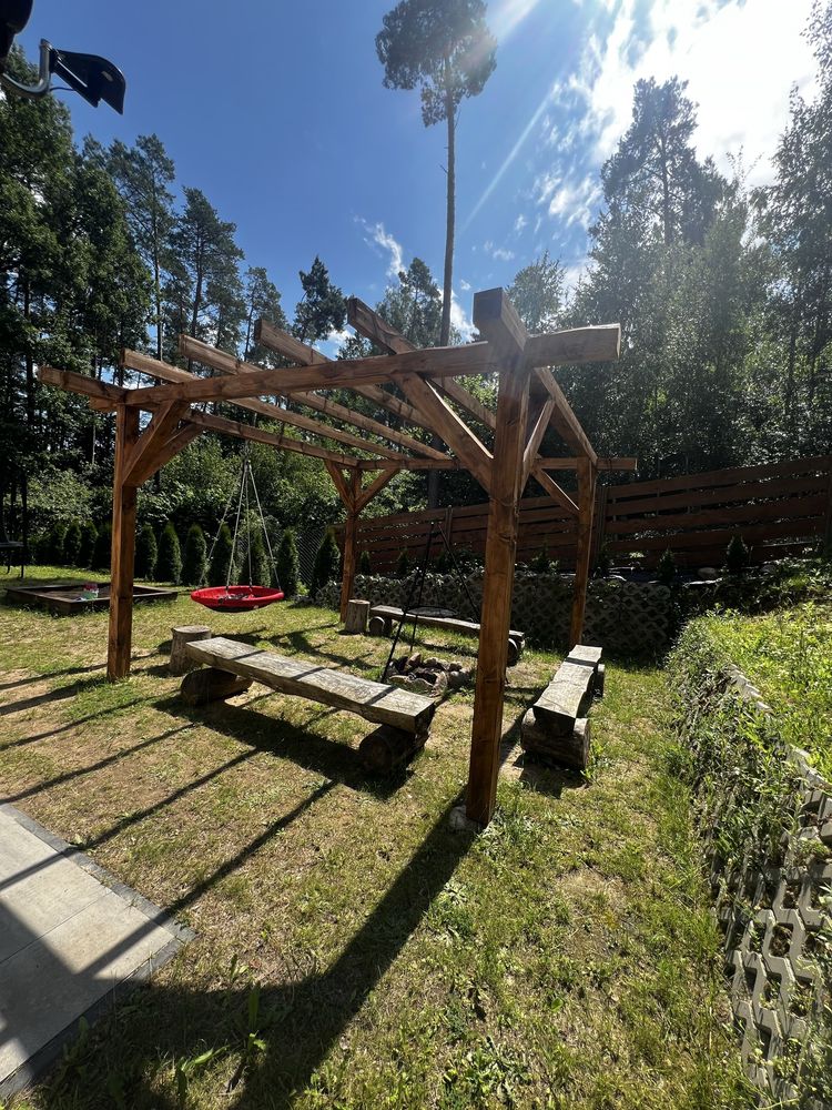 Domek z widokiem na jezioro z balią, łódką i supami  .Bogaczewo 94B