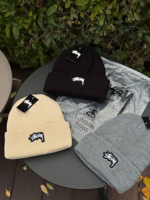 Шапка Stussy 3D Logo мужская зимняя шапка Стусси Стуси чоловіча