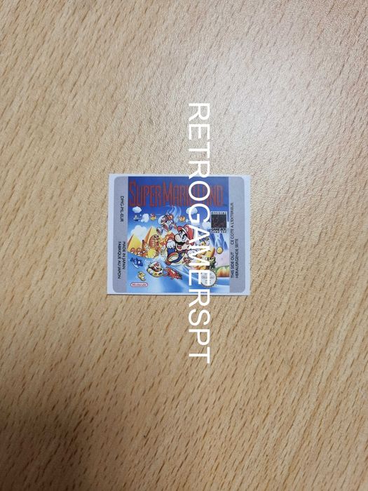 Label de reposição Super Mario Land