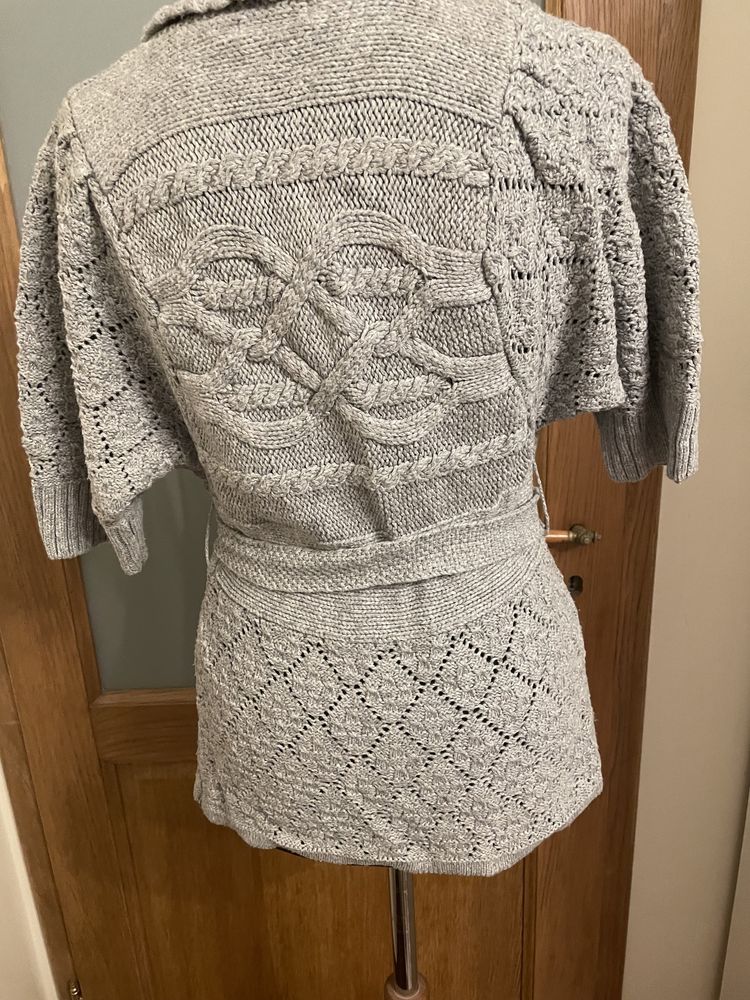 Sweter kamizelka r.S(36/38) vintage 60% bawelna wzorzysta Vila