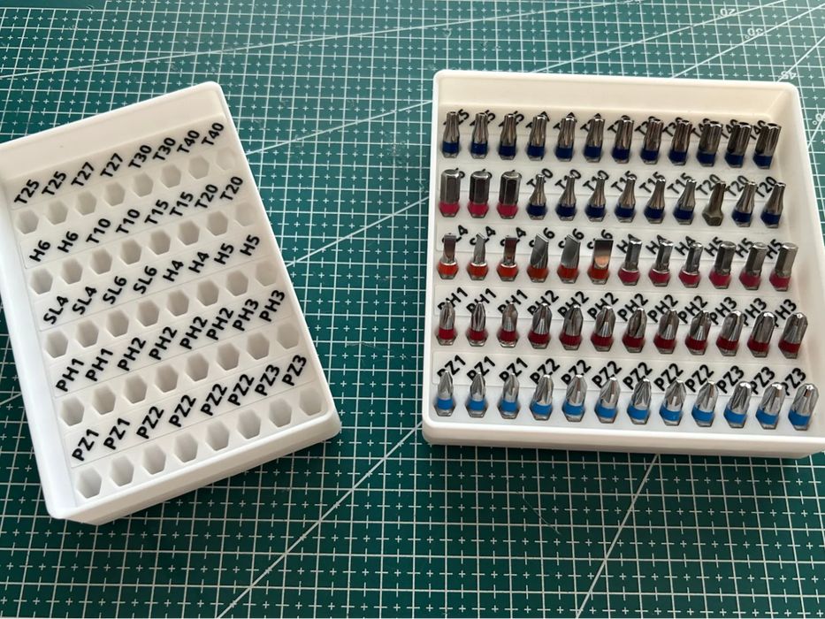 Organizador de Brocas Hexagonais Gridfinity