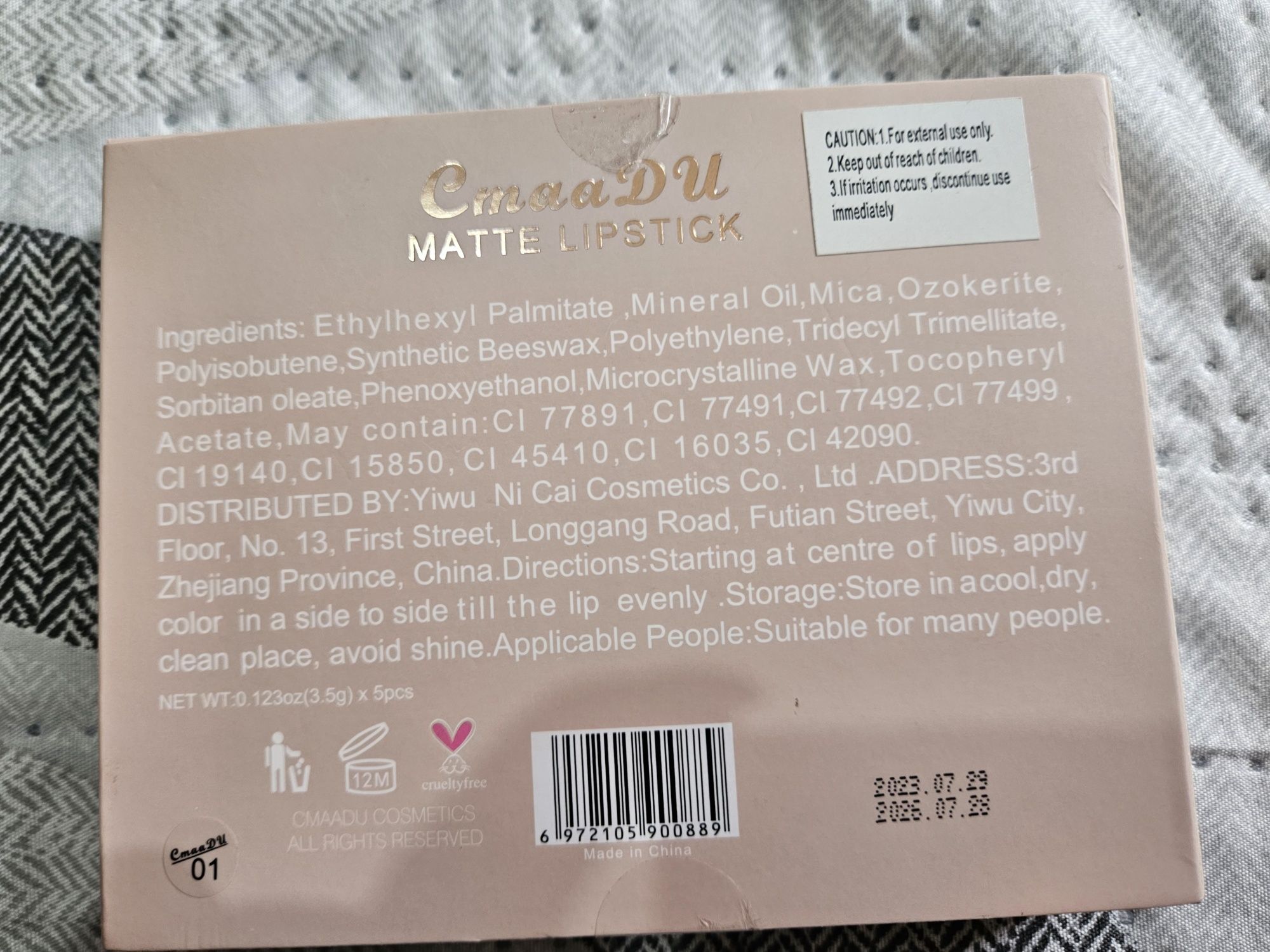 5 Batons matte..