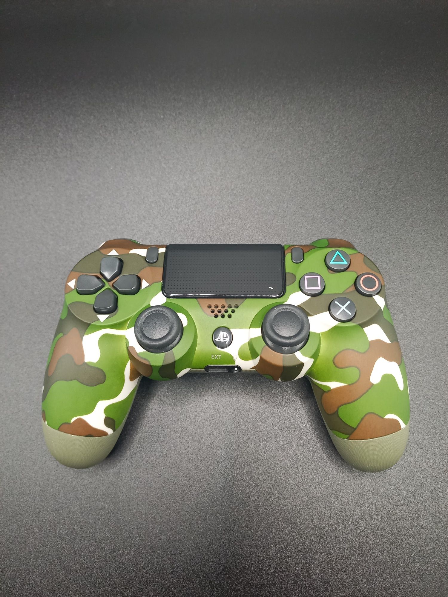 Comando PS4 Camuflado – Como Novo, com Caixa Original!
