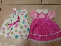 Ubranka dla lalki Baby Born - zestaw 2 sukienek