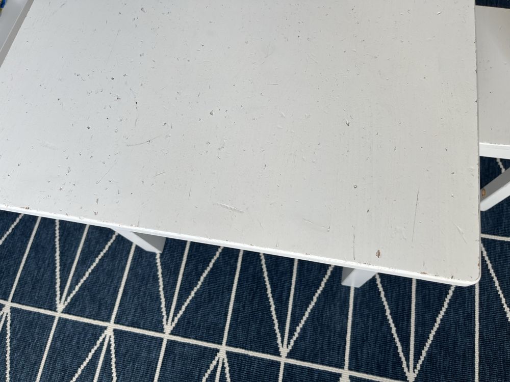 Ikea Sundvik stolik dzieciecy i krzeselko biale